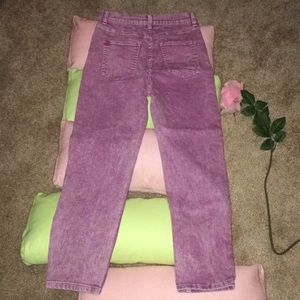 Urban Outfitters High Waist Berry Acid Wash Jeans
